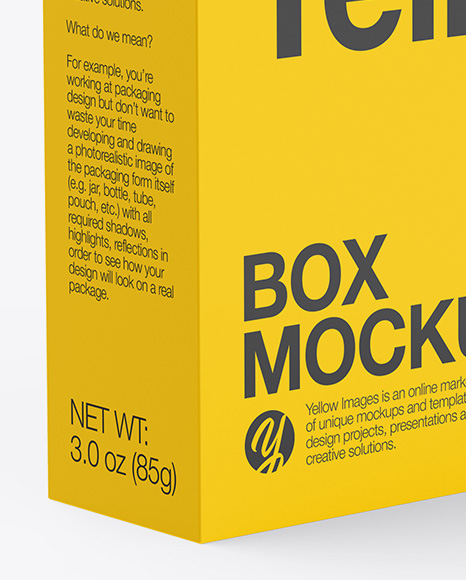 Matte Paper Box w/ Hang Tab Mockup