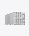 20F Shipping Container Mockup - Half Side View