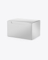 Paper Box Mockup - Half Side View (High-Angle Shot)