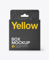 Glossy Paper Box w/ Hang Tab Mockup