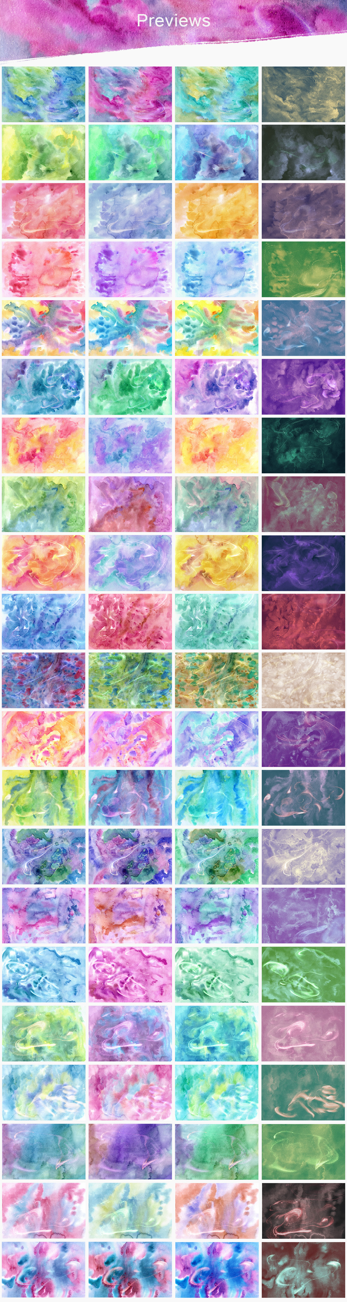 84 Magic Watercolor Textures