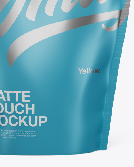 Matte Stand Up Pouch Mockup - Front View