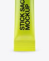 Matte Stick Sachet Mockup - Front View