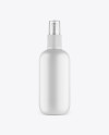 Matte Cosmetic Bottle w/ Transparent Cap Mockup