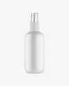 Matte Cosmetic Bottle w/ Transparent Cap Mockup