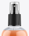 Clear Plastic Cosmetic Bottle w/ Transparent Cap Mockup Clear Plastic Cosmetic Bottle w/ Transparent Cap Mockup