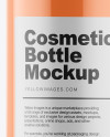 Clear Plastic Cosmetic Bottle w/ Transparent Cap Mockup Clear Plastic Cosmetic Bottle w/ Transparent Cap Mockup