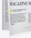 Opened Magazine Mockup - Top View