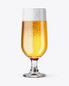 Embassy Glass with Lager Beer Mockup