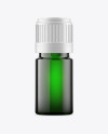 Green Glass Oil Bottle Mockup