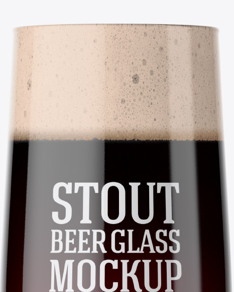 Embassy Glass with Stout Beer Mockup - Free Download Images High