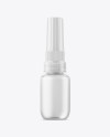 Clear Glass Cosmetic Bottle with Liquid Mockup Clear Glass Cosmetic Bottle with Liquid Mockup