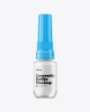 Clear Glass Cosmetic Bottle with Liquid Mockup Clear Glass Cosmetic Bottle with Liquid Mockup