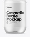 Clear Glass Cosmetic Bottle with Liquid Mockup Clear Glass Cosmetic Bottle with Liquid Mockup