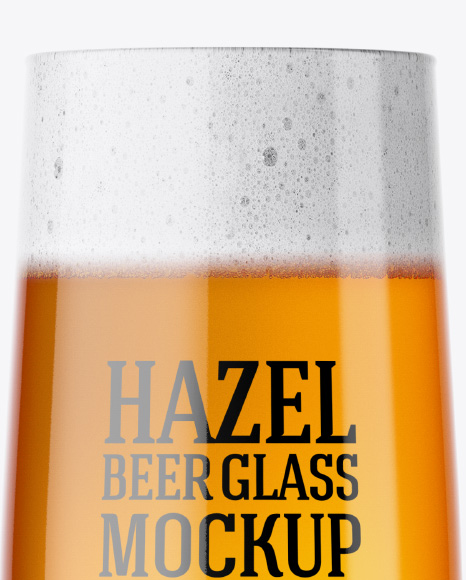 Embassy Glass with Hazel Orange Beer Mockup - Free Download Images High