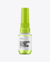 Clear Glass Cosmetic Bottle with Liquid Mockup Clear Glass Cosmetic Bottle with Liquid Mockup