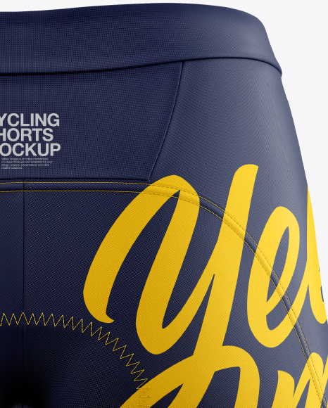 Women’s Cycling Shorts Mockup - Back View