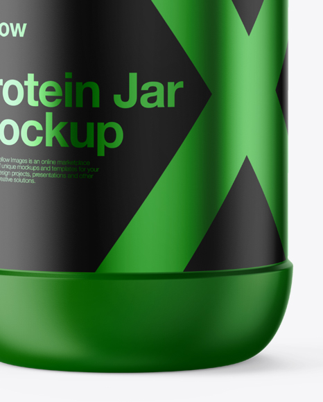 Matte Protein Jar Mockup