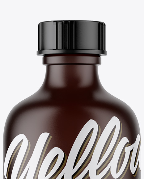 Amber Plastic Bottle Mockup Amber Plastic Bottle Mockup