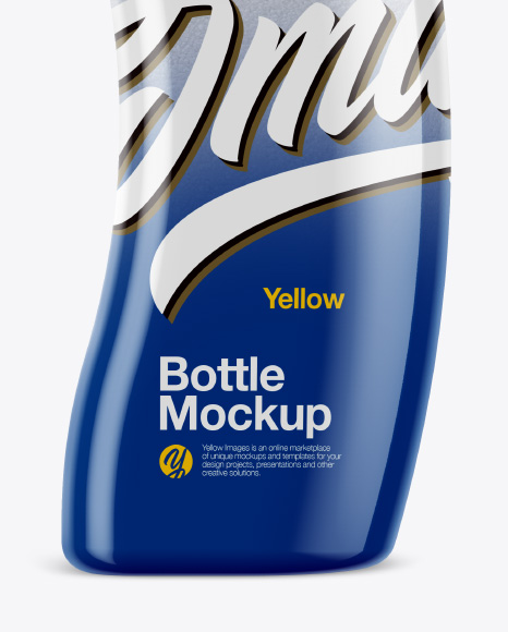 Plastic Bottle with Salt Mockup