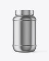 Metallic Protein Jar Mockup