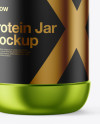 Metallic Protein Jar Mockup