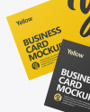 Two Business Cards Mockup