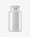 Glossy Plastic Pills Bottle Mockup