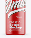 Matte Plastic Bottle Mockup - Front View