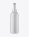 Glossy Ceramic Beer Bottle Mockup