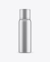 Metallic Plastic Bottle Mockup - Front View