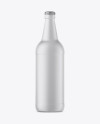 Matte Ceramic Beer Bottle Mockup