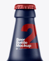 Matte Ceramic Beer Bottle Mockup