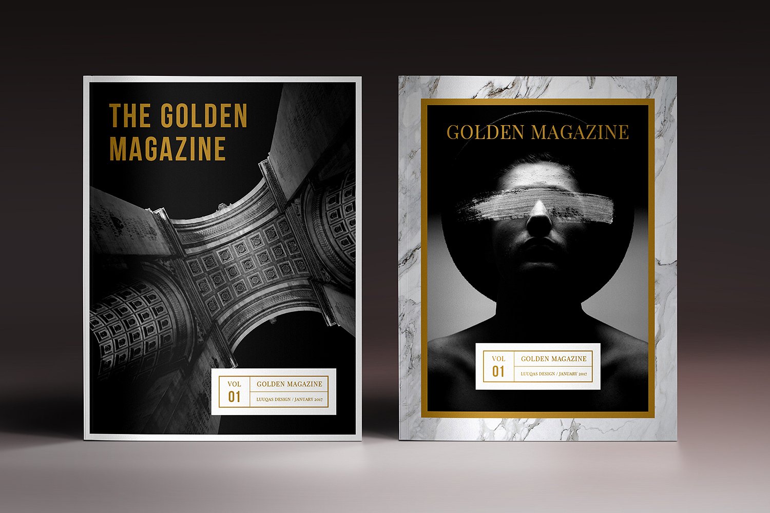 The Golden Magazine Template The Golden Magazine Template