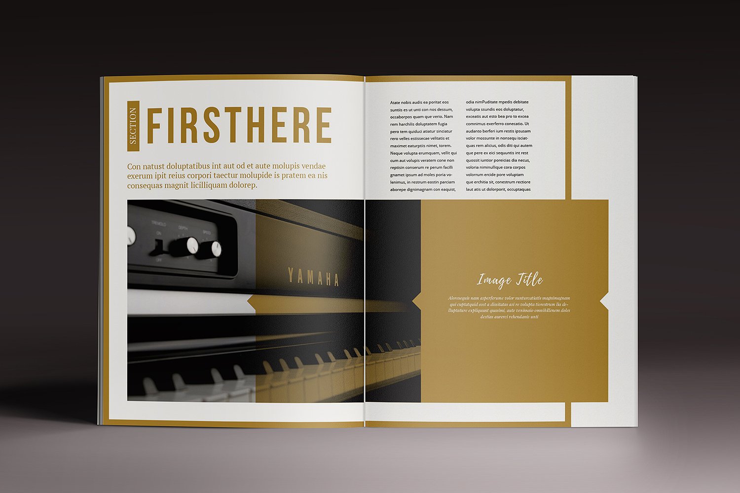 The Golden Magazine Template The Golden Magazine Template