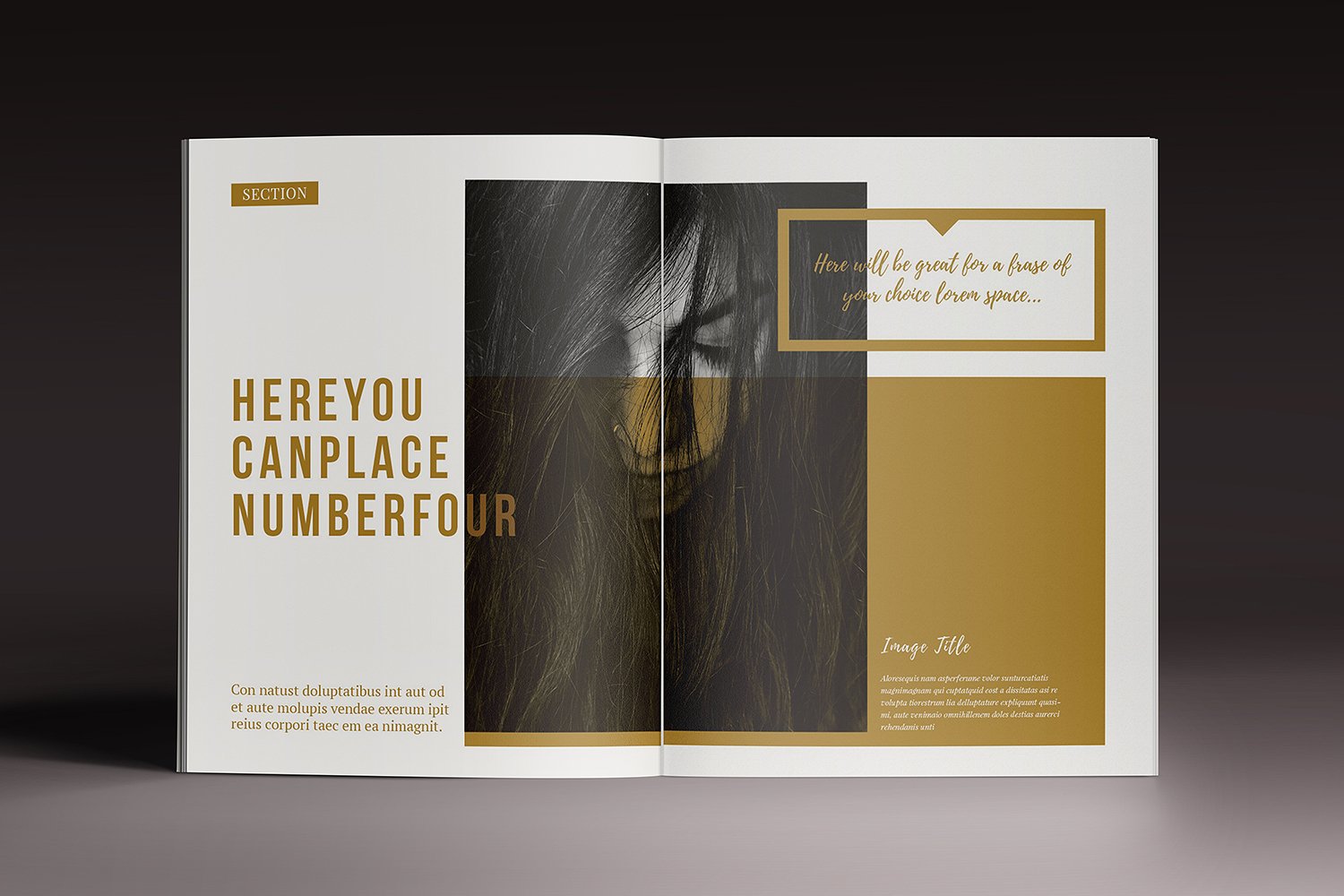 The Golden Magazine Template The Golden Magazine Template