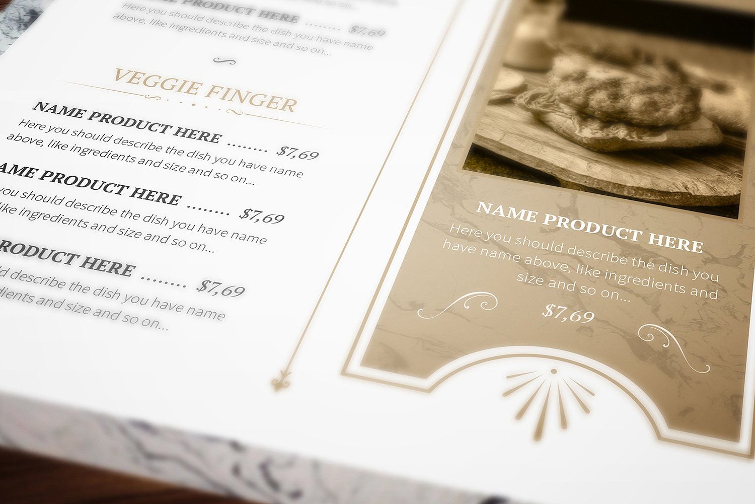 Classy Food Menu 7 Template