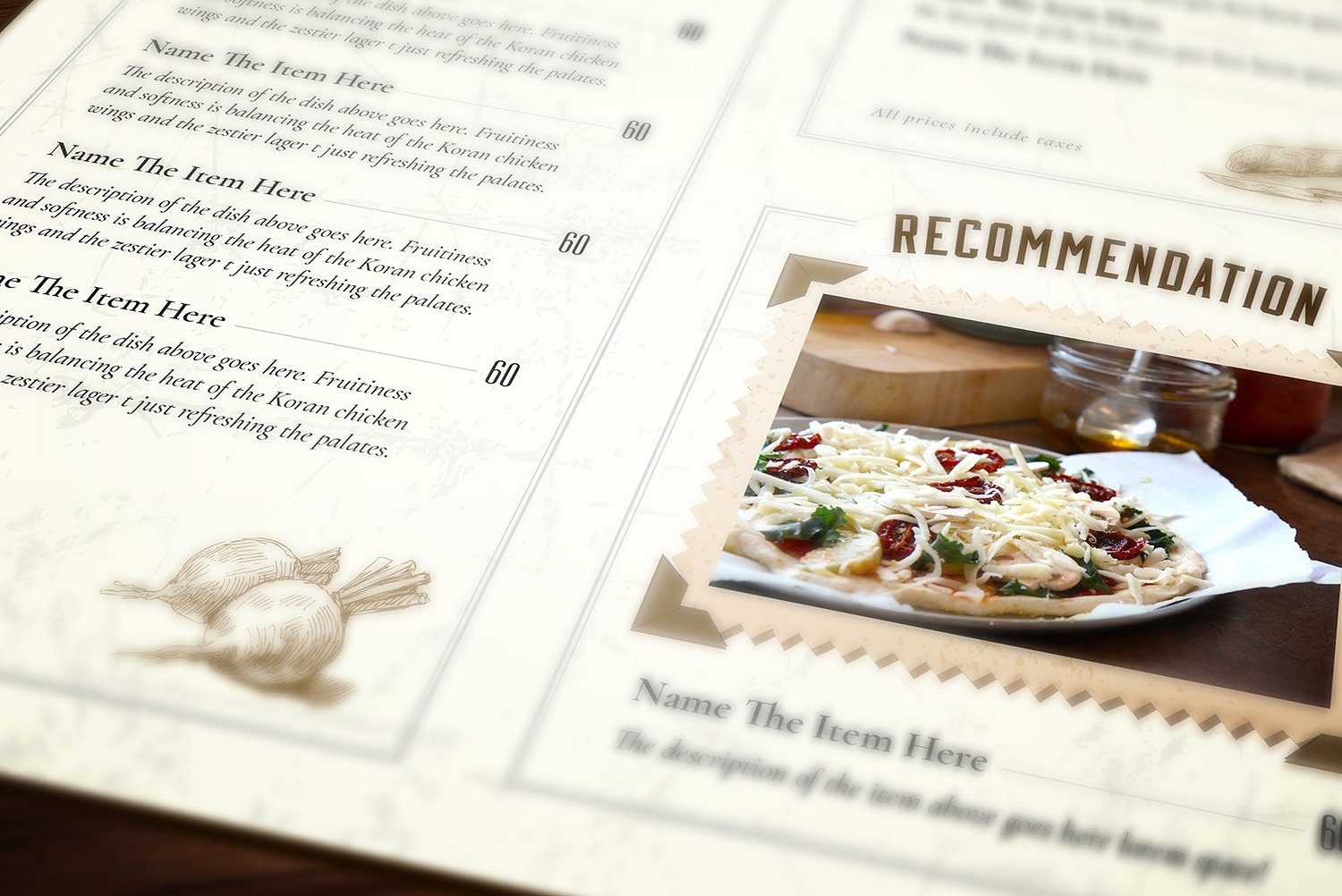 Classy Food Menu 6 Template