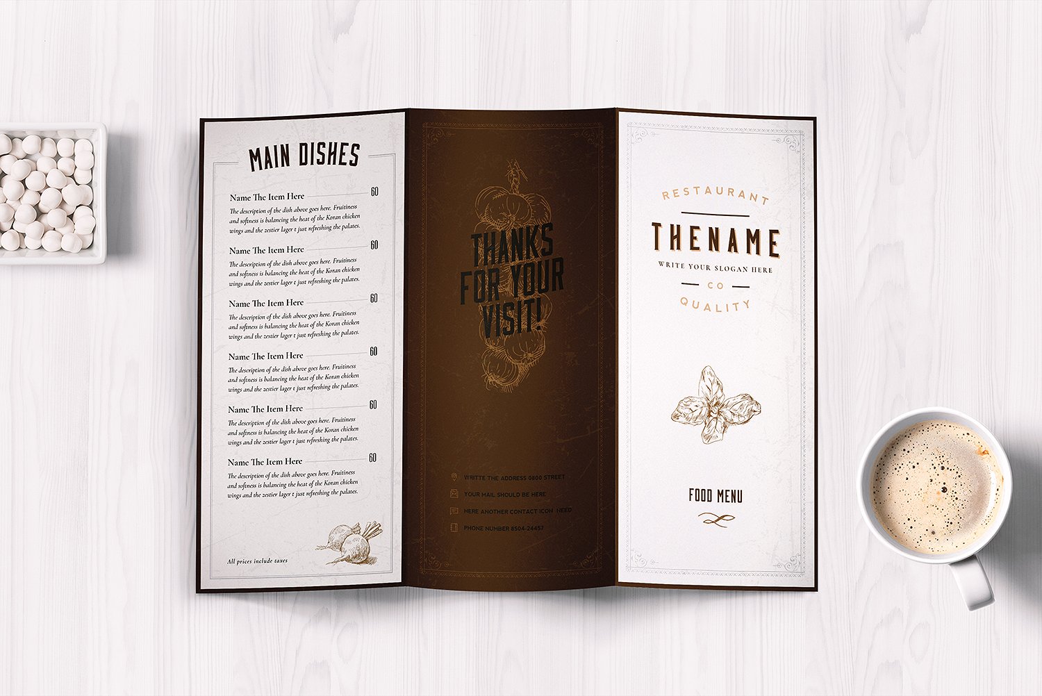 Classy Food Menu 6 Template Classy Food Menu 6 Template
