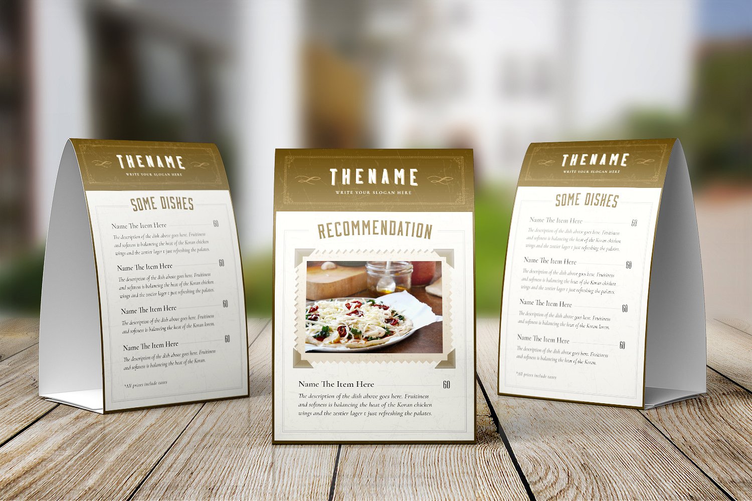 Classy Food Menu 6 Template Classy Food Menu 6 Template