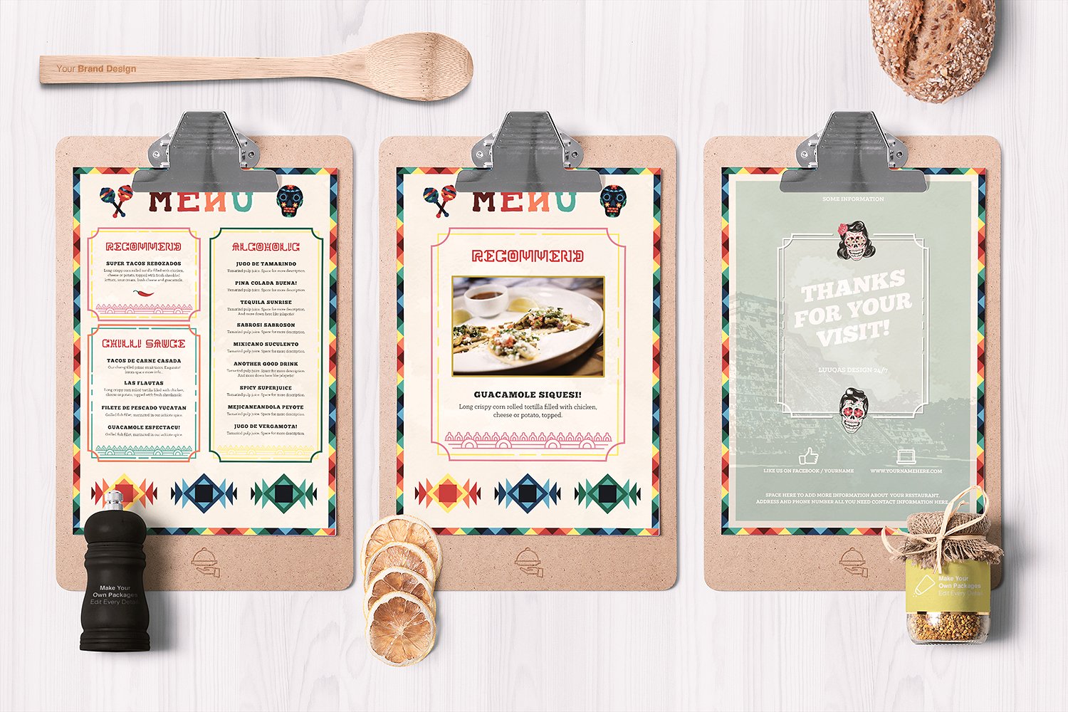 Mexican Food Menu Template