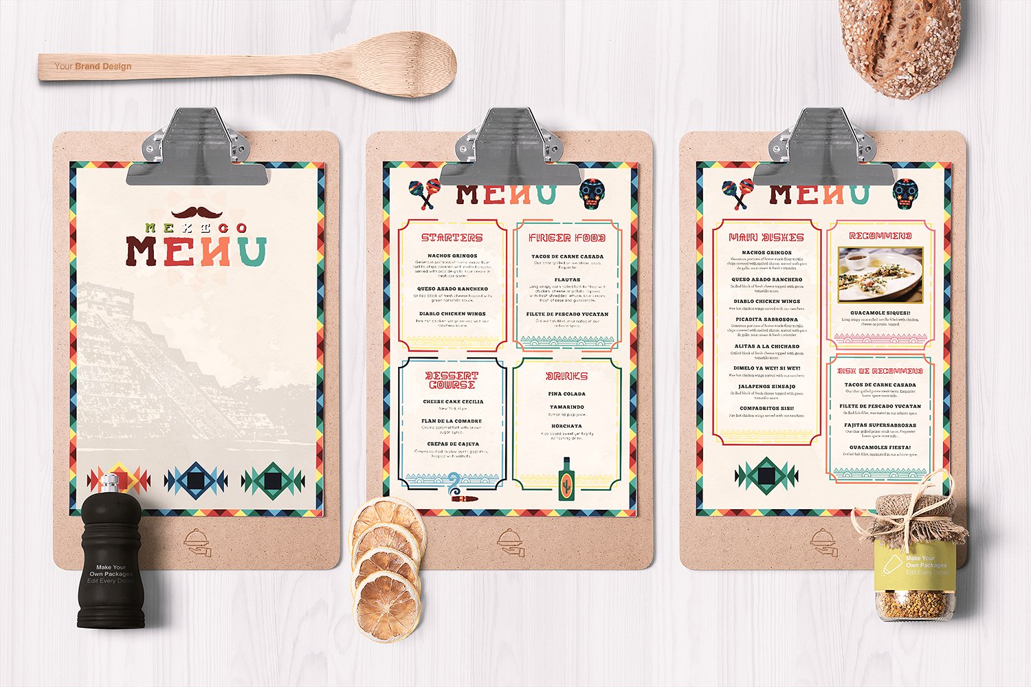 Mexican Food Menu Template