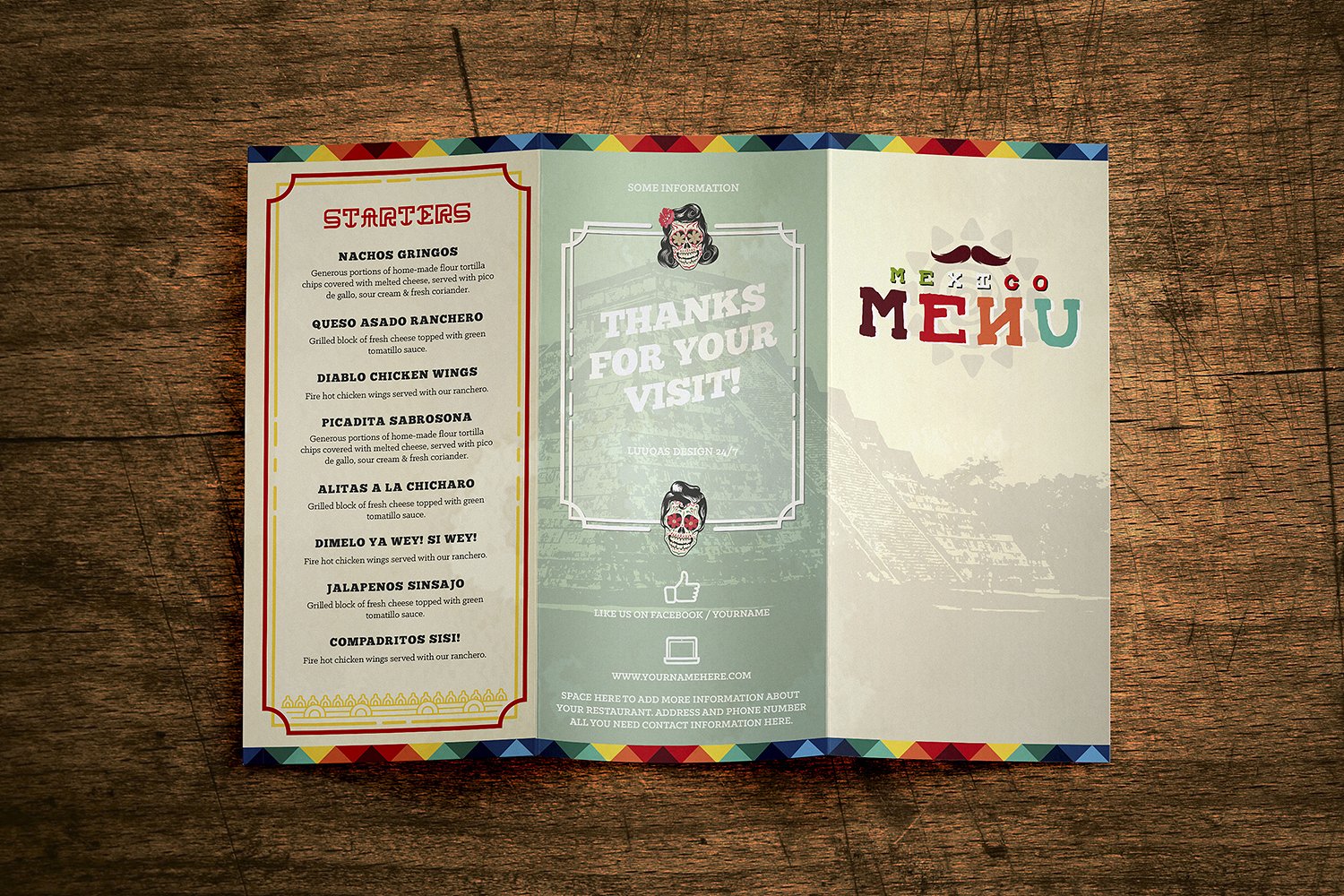 Mexican Food Menu Template Mexican Food Menu Template