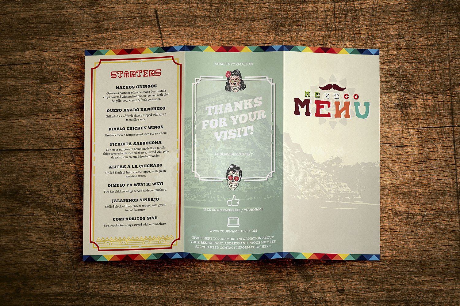 Mexican Food Menu Template