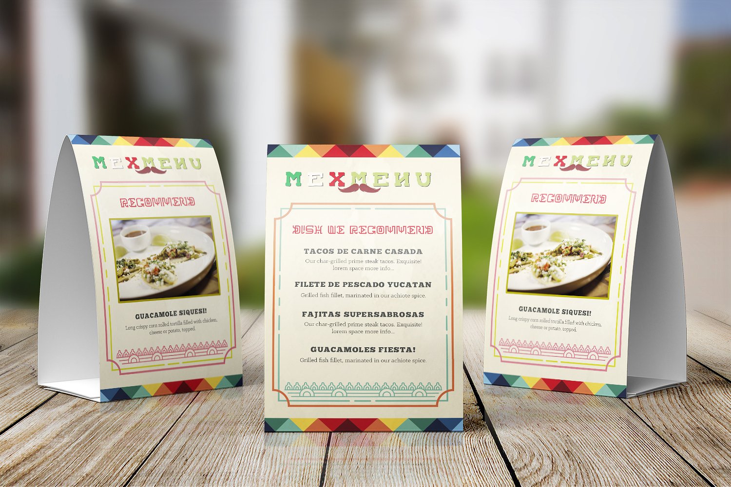 Mexican Food Menu Template