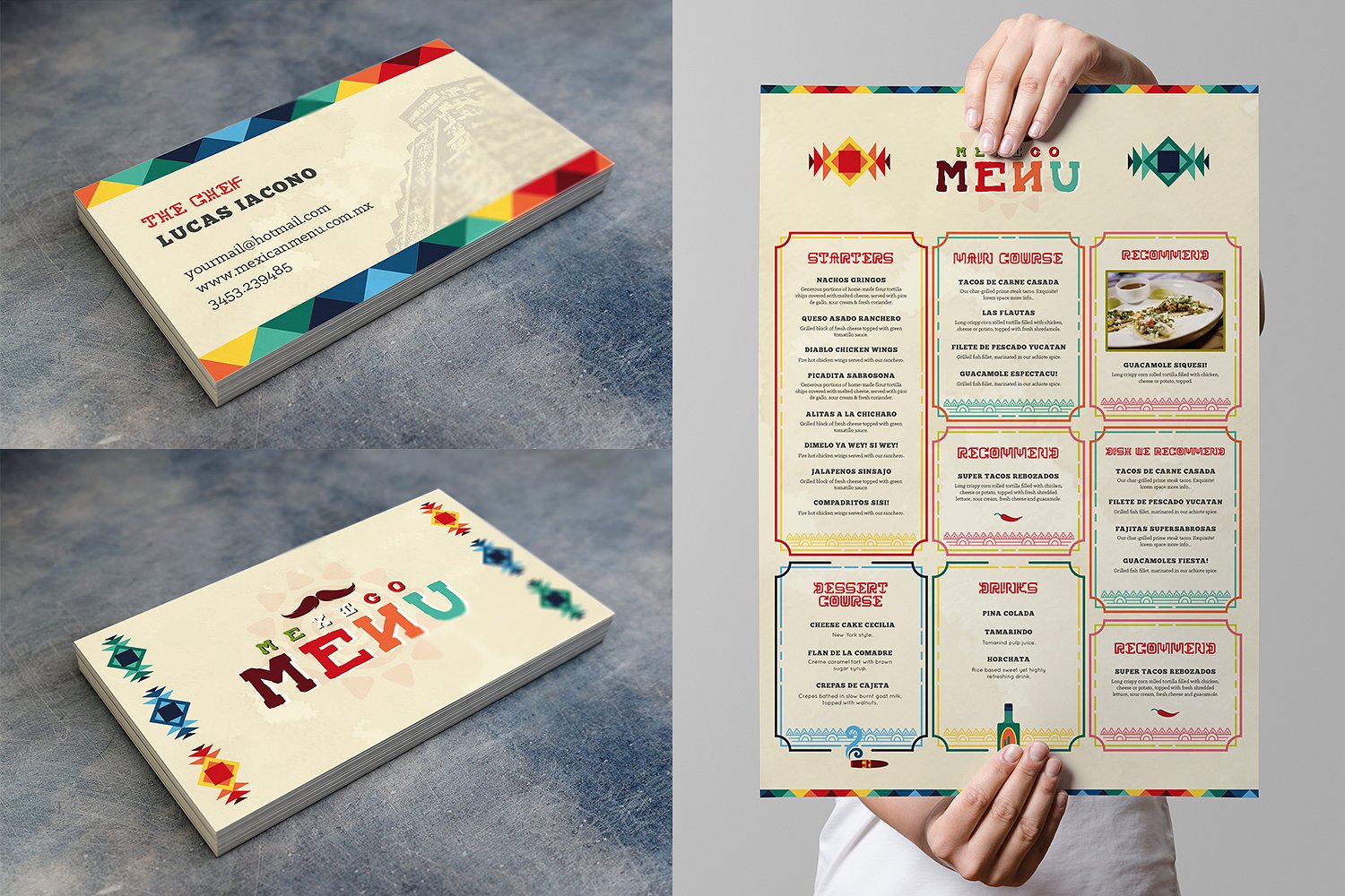 Mexican Food Menu Template Mexican Food Menu Template