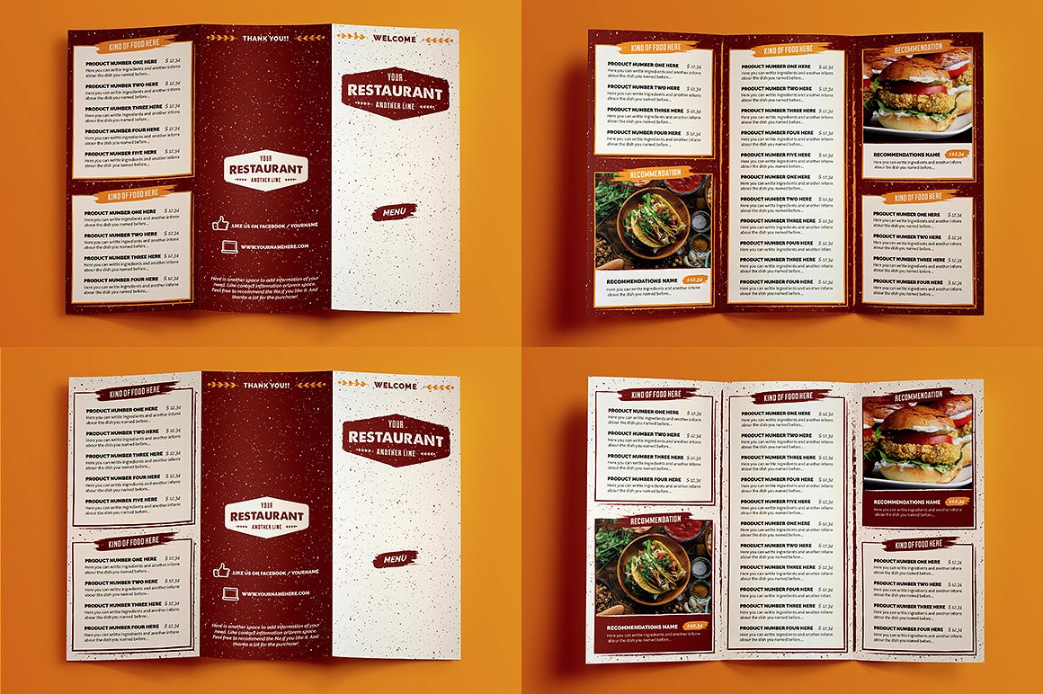 Rustico Menu Illustrator Template Rustico Menu Illustrator Template