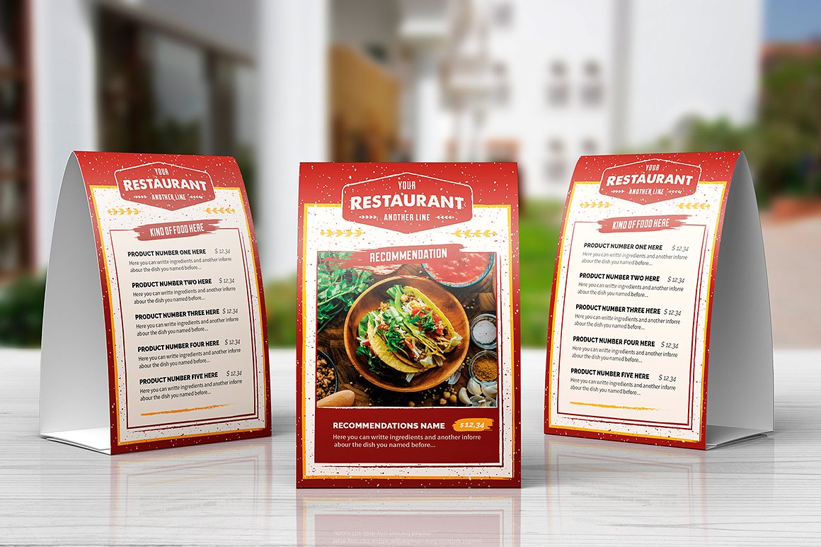 Rustico Menu Illustrator Template Rustico Menu Illustrator Template