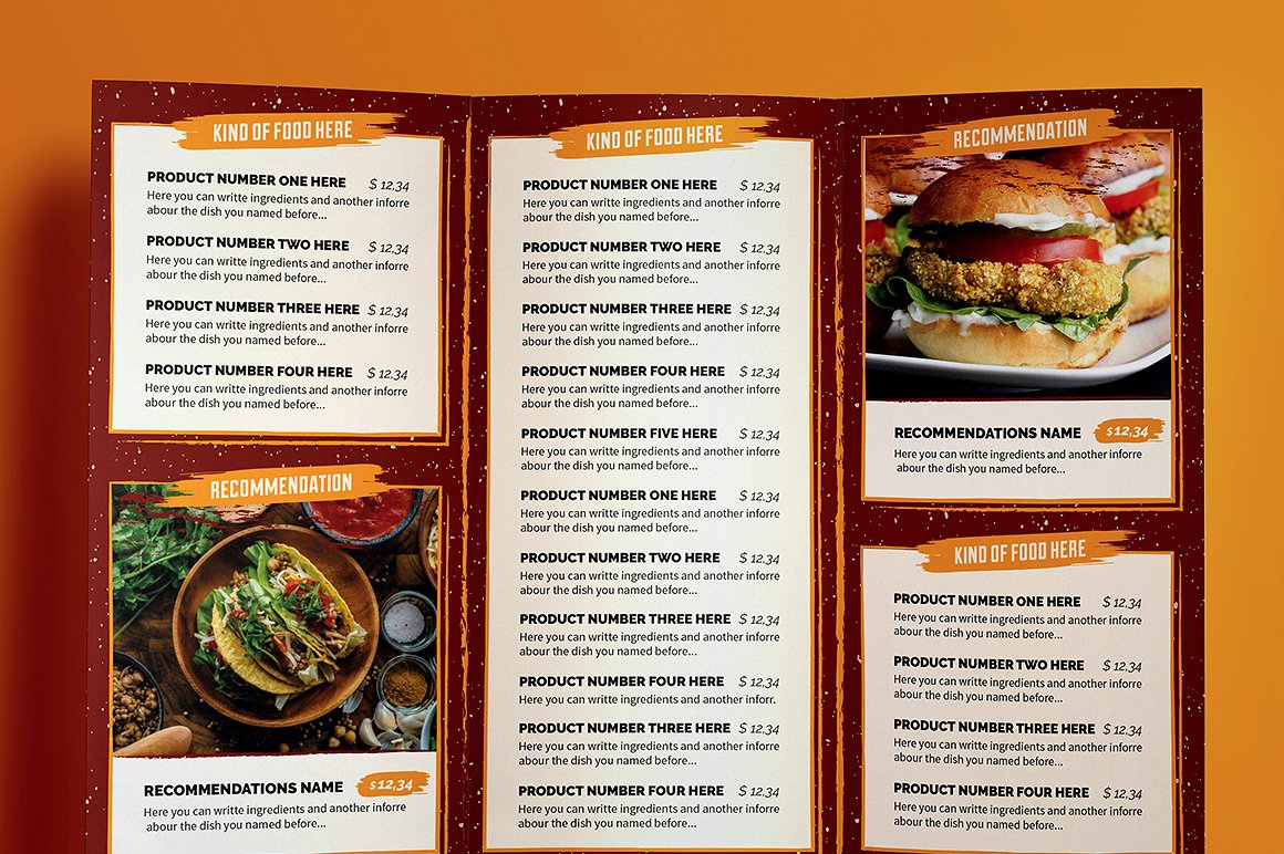 Rustico Menu Illustrator Template Rustico Menu Illustrator Template