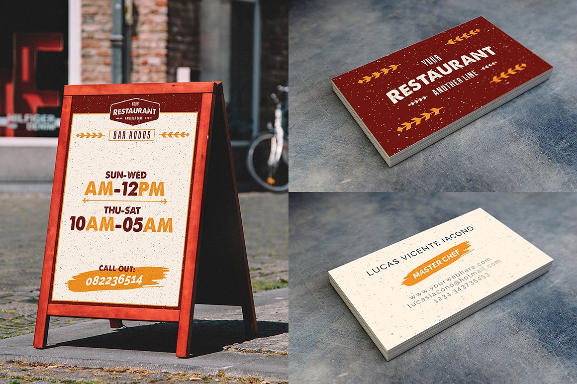 Rustico Menu Illustrator Template Rustico Menu Illustrator Template